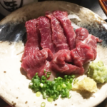 豊川で美味しい絶品馬刺しを食す！
